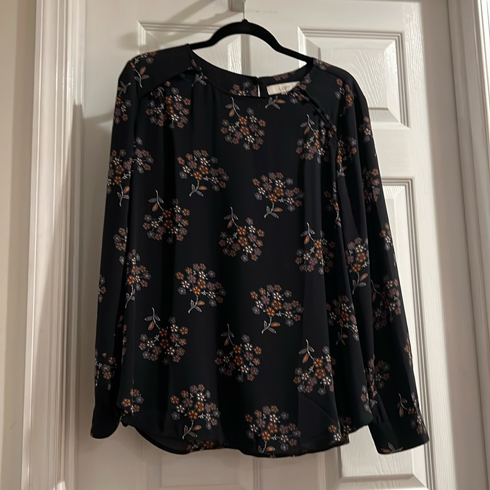 Loft, long sleeve blouse